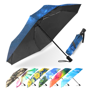 Parapluie carré pliable de haute qualité de 42 pouces, motif étoile, structure métallique, tissu haute densité, parapluies collaboratifs - Product Image 4