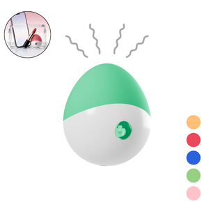 女性用ミニエッグバイブレーター、ライトアップアクリルボタン付きポータブルクリトリス刺激器、シリコン製セックストイ、OEM ODM卸売 - Product Image 1