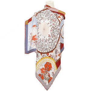 Écharpes personnalisées avec un motif imprimé personnalisé pour femmes, <span class=keywords><strong>foulard</strong></span> en <span class=keywords><strong>soie</strong></span> imprimé à grande taille, <span class=keywords><strong>foulard</strong></span> en <span class=keywords><strong>soie</strong></span> de style japonais de la Chine pour femmes - Product Image 6