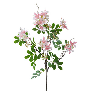 Yihua Floral Art Branches artificielles de Michelia Figo, fleurs en soie blanches et roses, décoration intérieure, style moderne et simple - Product Image 4