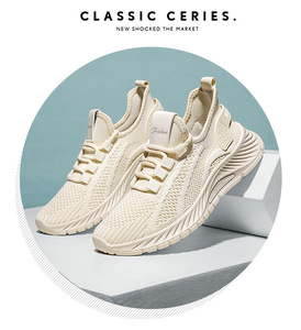 Zapatillas Deportivas Casuales para <span class=keywords><strong>Mujer</strong></span>, Zapatos <span class=keywords><strong>Deportivos</strong></span> Suaves para Correr con Nuevos Estilos, Material Superior <span class=keywords><strong>de</strong></span> Tejido <span class=keywords><strong>de</strong></span> Punto para Caminar en Otoño - Product Image 6