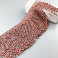 11CM 100% rayonne ménage Textile tresse boucle garniture pour canapé rideau oreiller décoratif or lingot frange