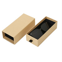 Boîte d'emballage de lunettes de soleil en carton rectangulaire de luxe avec logo personnalisé, étui à lunettes en papier