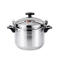 Casserole à pression en aluminium grande capacité, anti-explosion, finition en acier inoxydable, plusieurs tailles, pour cuisinière à gaz, cuisine