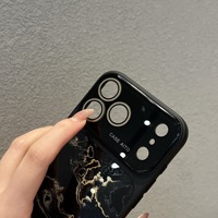 Étui de téléphone magnétique en TPU PC brillant et coloré pour iPhone 18 17 Pro Max 16 15 – Coque de protection antichoc