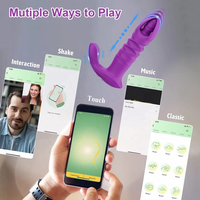 Weibliche drahtlose Schub Dildo Anal Plug G-Punkt Klitoris Stimulator tragen Höschen Höschen Fernbedienung Dildo Vibrator