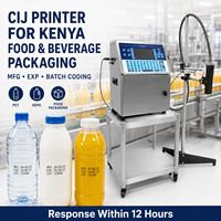 Imprimante CIJ industrielle pour le codage de la date d'expiration et des lots sur les bouteilles en HDPE et PET pour les produits laitiers et les boissons au Kenya