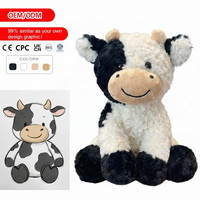 Fabricant de jouets en peluche personnalisés : Vente en gros de jouets en peluche animaux personnalisés, y compris des vaches douces, pour les produits de magasins culturels et créatifs.