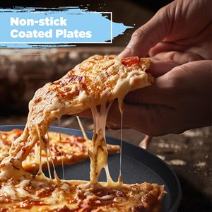 MITCMOLARD - Plancha <span class=keywords><strong>Eléctrica</strong></span> Multifuncional Portátil de 1500 W para Pizza y Crepas, Plancha Antiadherente de 32 cm, Termostato Automático, Calentamiento Dual - Product Image 5