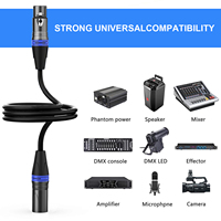 Logo OEM d'usine câble de Microphone Multi XLR de haute qualité 50M 3 broches connecteur mâle à femelle câble de micro Audio 3 broches pour Microphone