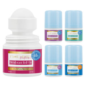 Déodorant anti-transpirant en roll-on doux 48H FLORA RUBY Formule sans paraben 30ml pour tous types de peau - Product Image 6