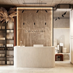 Nail Salon Station Spa Beauty Salon Furniture Full Store Customized Hair Salon Interior Design Barber Shop Decoration Renovation - Product Image 5
