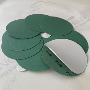 <span class=keywords><strong>Disque</strong></span> à crochets et boucles de <span class=keywords><strong>125</strong></span> mm, grain 80 #   Céramique rouge 6 trous 100 mm 100 pièces/carton OBM/OEM personnalisable en <span class=keywords><strong>bois</strong></span> - Product Image 4