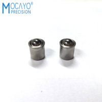 Prix usine en acier inoxydable 6mm diamètre 5mm balle presse ajustement ressort piston ressort piston boule