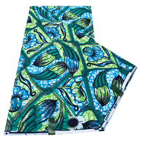 Model terbaru lilin Afrika cetak 100% katun kain Batik 6 yard untuk anak laki-laki tas kemeja