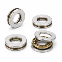 Rodamiento de Bolas de Empuje Plano F11-21, F11-21M 11x21x5mm, Rodamientos de Bolas Axiales Planos de Acero Cromado de Alta Velocidad y Alta Precisión en Miniatura