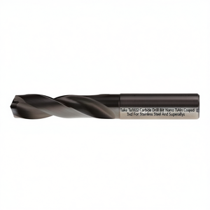 Ttake Ta1022 Carbide <b>Drill</b> <b>Bit</b> Nano TiAln Coated 3Xd <b>For</b> <b>Stainless</b> <b>Steel</b> And Superalloys - Product Image 2