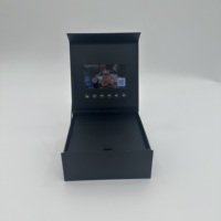 Boîte cadeau vidéo personnalisée avec écran LCD noir de 7 pouces, prix d'usine ODM, pour la publicité et le marketing d'entreprise