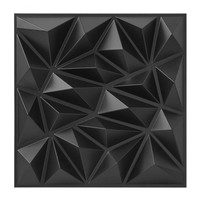 Panneaux muraux 3D en PVC insonorisés, décoratifs, effet diamant, 30 x 30 cm, pour salon, commerce et usage domestique