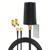 Antenne de cabinet 4G double fonction monobloc, grande lanterne trois-en-un WIFI GPS étanche, forme champignon, 10 bandes 2.4GHz/5GHz IP65