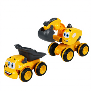 Juego <span class=keywords><strong>de</strong></span> Juguetes <span class=keywords><strong>de</strong></span> Excavadora <span class=keywords><strong>y</strong></span> Camión Volquete <span class=keywords><strong>de</strong></span> Plástico ABS Mini KSF con Fricción por Inercia para Edades <span class=keywords><strong>de</strong></span> 2 a 4 Años - Product Image 2