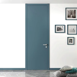 باب خشبي جاهز للشحن بالجملة أحدث تصميم باب داخلي لباب الغرفة - Product Image 4