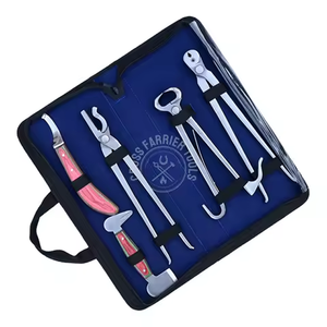 Premium Quality Farrier Tool <b>Kit</b> Heavy Duty Horse Hoof Trimming Tools Set for Equine Hoof Care and Maintenance with Hoof Pick - Product Image 3