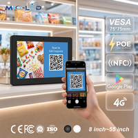Tableta Android POE de 10.1 Pulgadas para Tiendas de Abarrotes, para Promoción en Estantes y Escaneo de Códigos QR, Pantalla Táctil