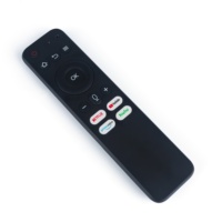 Télécommande vocale universelle intelligente noire 16 boutons connexion sans fil 2,4 GHz OEM ODM Usine Moule en plastique ABS