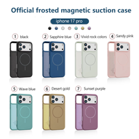 Coque de Téléphone Magnétique Mince Anti-Choc en TPU Souple Couleur Unie Design de Luxe pour iPhone 17 Pro Max Air