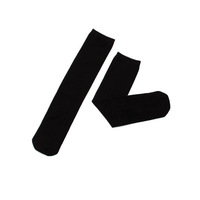Offre Spéciale été étudiant chaussettes pour enfants rayé genou hauteur mi-mollet femmes chaussettes Logo personnalisé sur la jambe