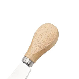 Stainless steel cheese <b>knife</b> with rubberized wooden handle household baking multi-functional kitchen utensil fork and <b>knife</b> <b>set</b> - Product Image 6