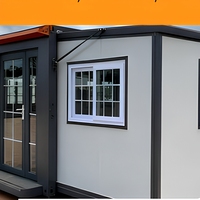 Maison modulaire personnalisable en conteneur, structure en acier, maison préfabriquée, toit plat, deux étages, cabane portable pour usage résidentiel