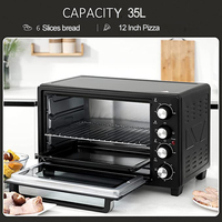Four électrique ménager de grande capacité 35L 25L à usage domestique Four à pizza poulet gâteau pain steak