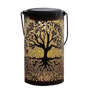 Lampe <span class=keywords><strong>solaire</strong></span> LED pour <span class=keywords><strong>arbre</strong></span> en fer <span class=keywords><strong>Projecteur</strong></span> de paysage de jardin avec balcon Atmosphère décorative Lampe suspendue creuse pour usage extérieur - Product Image 1