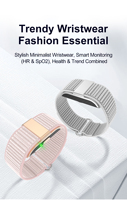 Reloj Inteligente S01 de 130 mAh con Alarma, Monitor de Ritmo Cardíaco, Sueño, Ciclo Menstrual Femenino, Rastreador de Actividad Física, Resistente al Agua IP68, Pulsera Inteligente