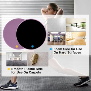 Disques de glisse pour exercices de 7 pouces, double face, utilisables sur <span class=keywords><strong>tapis</strong></span> ou parquet pour les entraînements abdominaux et de renforcement du tronc, unisexe - Product Image 2