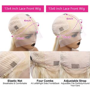 RTS dentelle transparente 13x4 perruques de vague de corps cheveux humains brésiliens 613 <span class=keywords><strong>Hondy</strong></span> Blonde vague de corps dentelle avant perruque frontale - Product Image 5