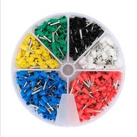 Kit d'outils de sertissage pour bornes tubulaires VE avec boîte ronde, kit professionnel de sertissage de connecteurs électriques pour projets de câblage DIY