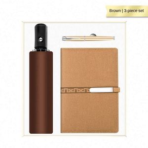 Nouvel ensemble agenda, carnet et journal 2025 économique et pratique avec stylo et parapluie solaire automatique pour cadeaux d'affaires - Product Image 6