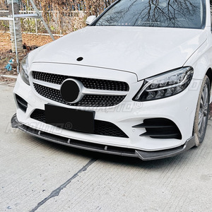 ชุดแต่งกันชนหน้า สำหรับรถยนต์ Mercedes Benz C-Class W205 C205 S205 AMG ปี 2019-2021  พร้อมลิ้นกันชนหน้าและฝาครอบป้องกัน  อุปกรณ์ตกแต่งรถยนต์ - Product Image 3