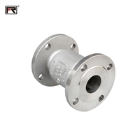 H44W baja tahan karat 304/316 API/ANSI Class150-300 JIS 10K-20K Manual daya vertikal flens katup cek vakum tidak kembali H42W
