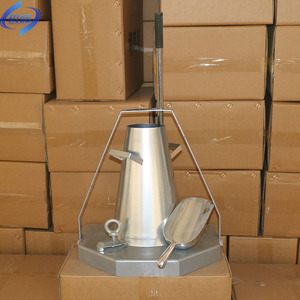 Professionelles Beton-Fließtisch-Set für Schlagkegelprüfungen, Metall-Schlagkegel mit Stampstab für Betonprüfungen - Product Image 4