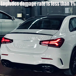 Alerón Trasero Estilo A180 A200 A250 para Mercedes Benz Clase A V177 Sedán, 2018 2019 2020 2021, Color Negro - Product Image 2