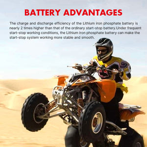 9Ah 115.2Wh LifePo4リチウム12VバッテリースマートBMSオートバイバッテリー - Product Image 6