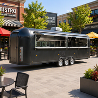 Volledig uitgeruste foodtrailer, mobiele keuken voor ijs, koffie, pizza, burgers, hotdogs, straatverkoop, te koop in de VS.