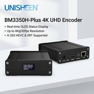 Encodeur vidéo HDMI matériel Gigabit Unisheen BM3350H-Plus-Oled H.265 4K 2160P30 avec OLED pour <span class=keywords><strong>YouTube</strong></span> et Facebook Live - Product Image 1