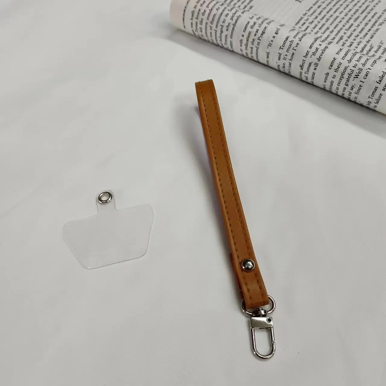 Hanging Ring wristband pu phone case Lanyard Bracelet Wrist Strap Anti-Lost phone holder short leather cell phone lanyard