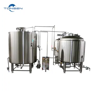 100 Liter Bierbrau system 2 Gefäße Ausrüstung für die Filtration von Bierbrei und das Kochen einer vollständig geschweißten Hoch leistungs heizung