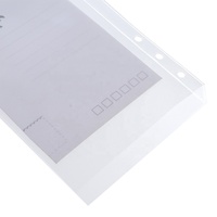 FB TK vente chaude 8 pièces poches de classeur A6 taille 6 trous classeur fermeture éclair dossiers pour classeur à 6 anneaux sacs à feuilles mobiles